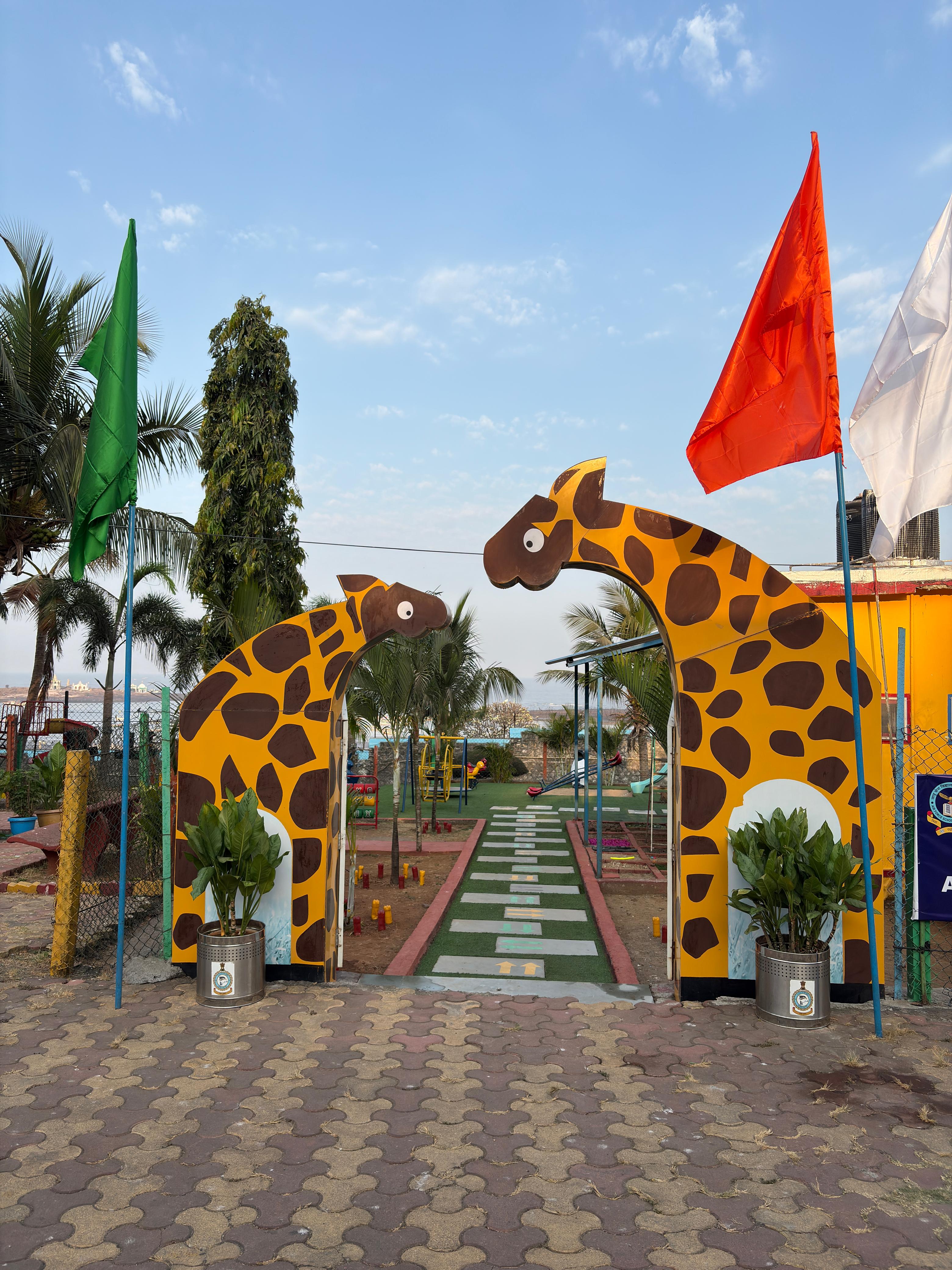Giraffe Themed Entrance